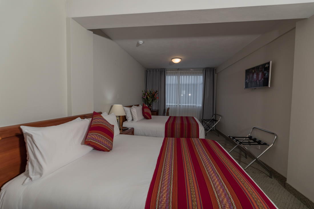 Habitación Deluxe con 2 camas grandes revisa aqui precios en Quechua Plaza Hotel
